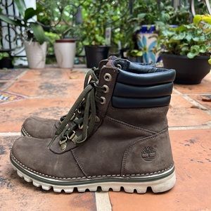 Timberland Women's Lace Up Boots - Brown and Black